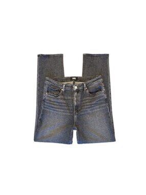 Revolve PAIGE Ash Black High-Rise Stella Straight Denim Jeans   (Size: 32)
